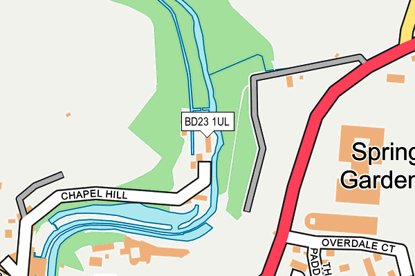 BD23 1UL map - OS OpenMap – Local (Ordnance Survey)