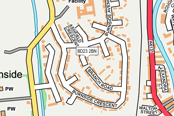 BD23 2BN map - OS OpenMap – Local (Ordnance Survey)