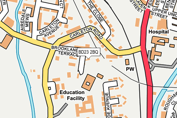 BD23 2BQ map - OS OpenMap – Local (Ordnance Survey)