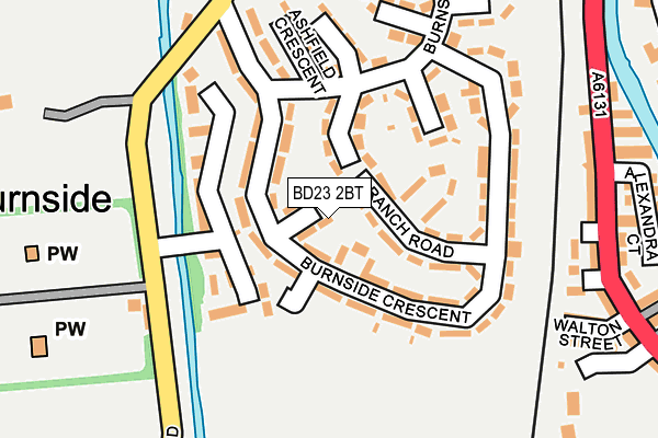 BD23 2BT map - OS OpenMap – Local (Ordnance Survey)