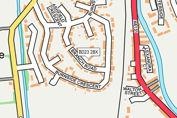 BD23 2BX map - OS OpenMap – Local (Ordnance Survey)