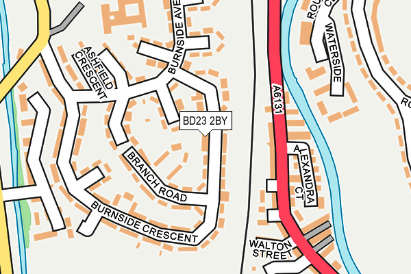 BD23 2BY map - OS OpenMap – Local (Ordnance Survey)