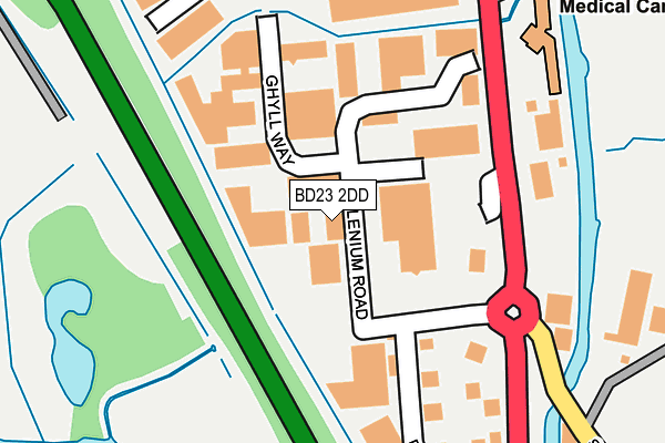 BD23 2DD map - OS OpenMap – Local (Ordnance Survey)