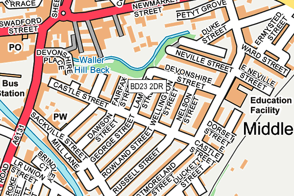 BD23 2DR map - OS OpenMap – Local (Ordnance Survey)