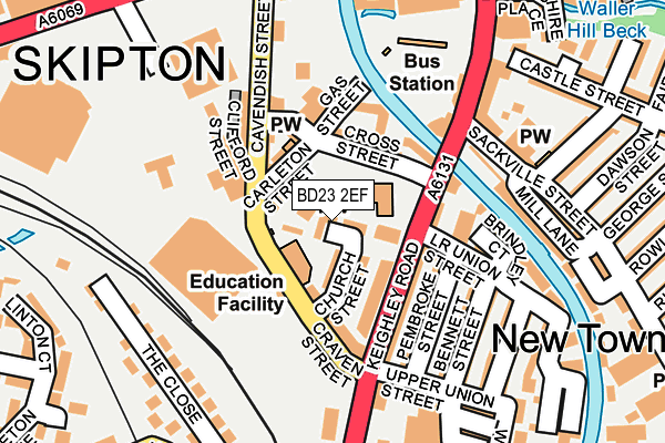 BD23 2EF map - OS OpenMap – Local (Ordnance Survey)