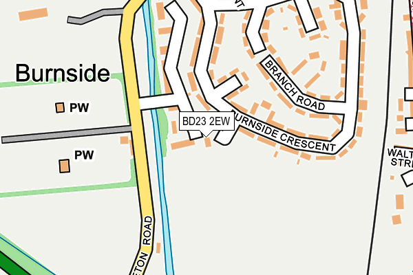 BD23 2EW map - OS OpenMap – Local (Ordnance Survey)