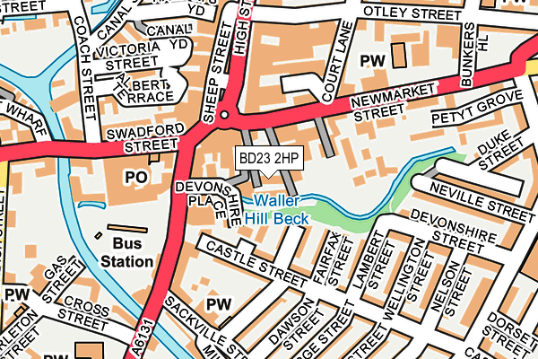 BD23 2HP map - OS OpenMap – Local (Ordnance Survey)