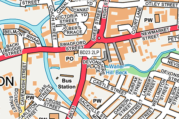 BD23 2LP map - OS OpenMap – Local (Ordnance Survey)