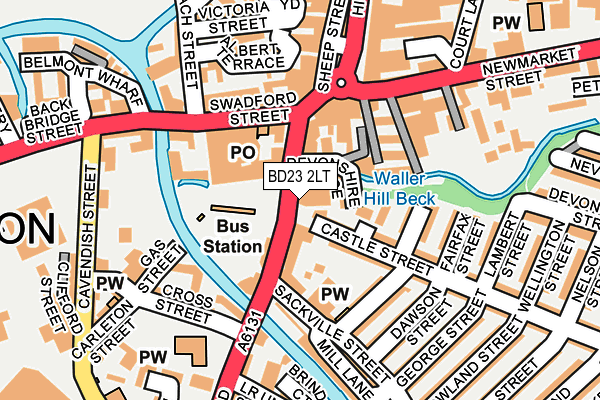 BD23 2LT map - OS OpenMap – Local (Ordnance Survey)