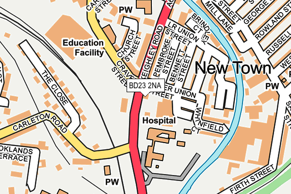 Map of R J WHITAKER LIMITED at local scale