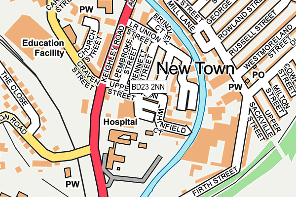 BD23 2NN map - OS OpenMap – Local (Ordnance Survey)