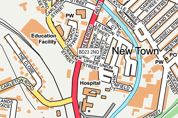 BD23 2NQ map - OS OpenMap – Local (Ordnance Survey)