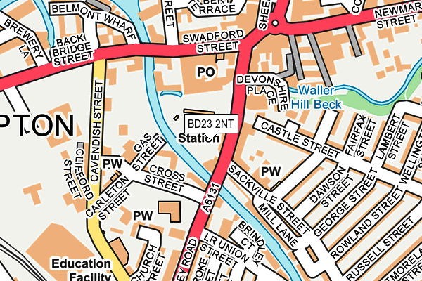 BD23 2NT map - OS OpenMap – Local (Ordnance Survey)