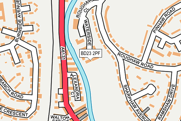 BD23 2PF map - OS OpenMap – Local (Ordnance Survey)