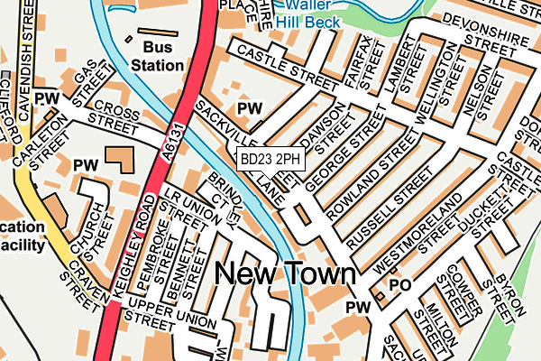 BD23 2PH map - OS OpenMap – Local (Ordnance Survey)