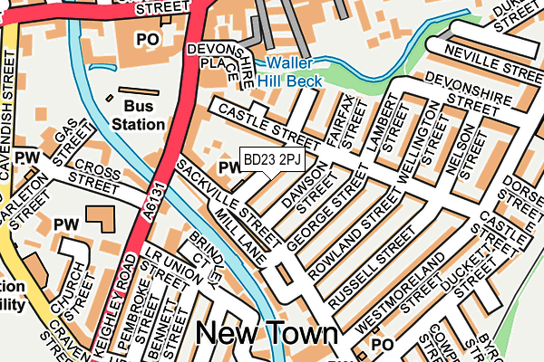 BD23 2PJ map - OS OpenMap – Local (Ordnance Survey)