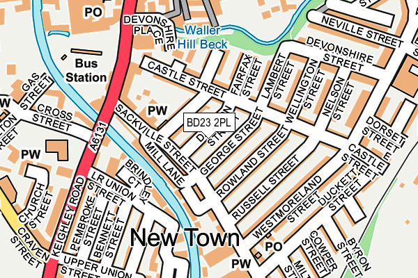 BD23 2PL map - OS OpenMap – Local (Ordnance Survey)