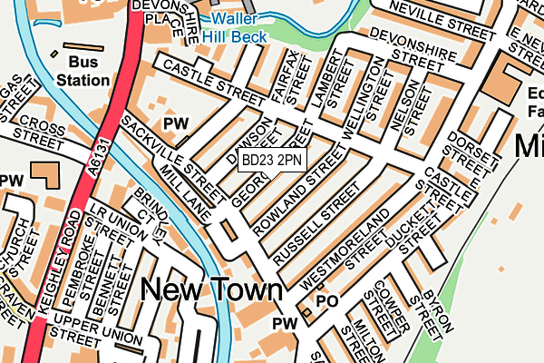 BD23 2PN map - OS OpenMap – Local (Ordnance Survey)