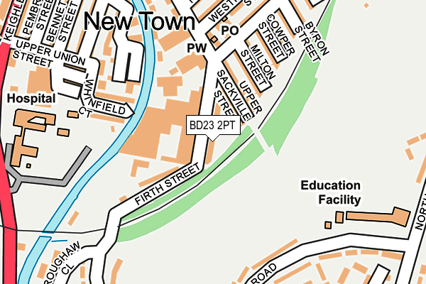 BD23 2PT map - OS OpenMap – Local (Ordnance Survey)