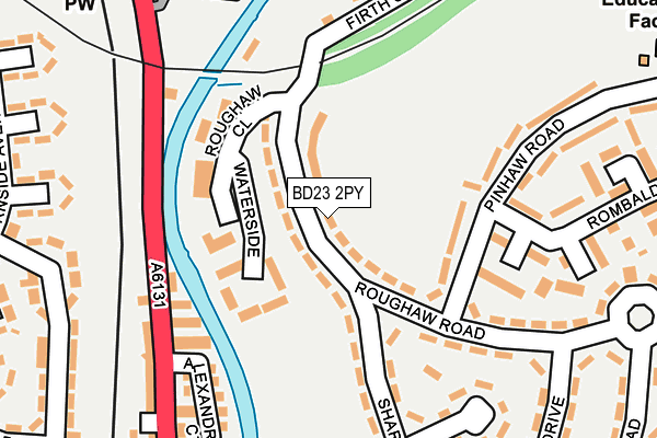 BD23 2PY map - OS OpenMap – Local (Ordnance Survey)