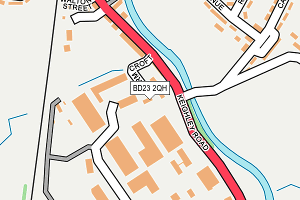 BD23 2QH map - OS OpenMap – Local (Ordnance Survey)