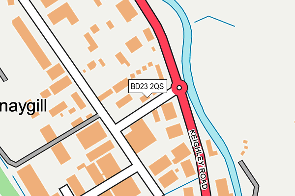 BD23 2QS map - OS OpenMap – Local (Ordnance Survey)