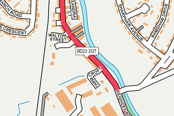 BD23 2QT map - OS OpenMap – Local (Ordnance Survey)