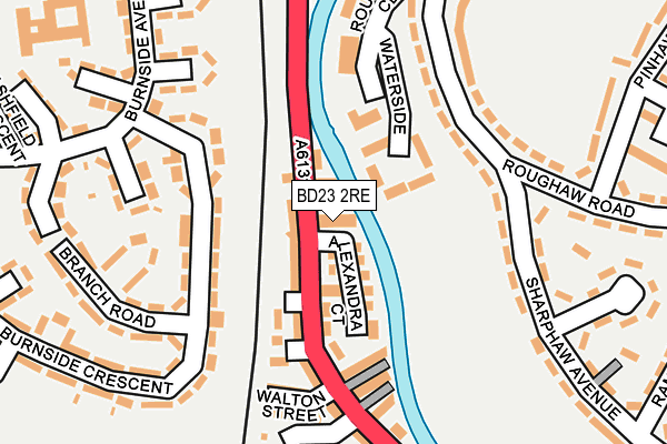 BD23 2RE map - OS OpenMap – Local (Ordnance Survey)