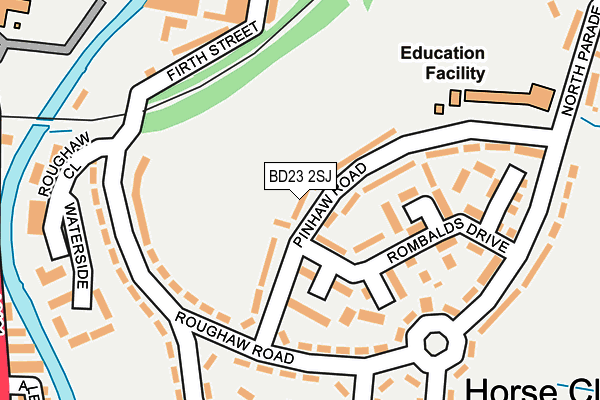 BD23 2SJ map - OS OpenMap – Local (Ordnance Survey)