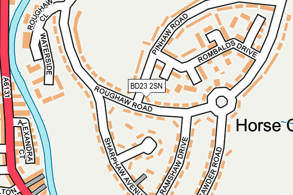 BD23 2SN map - OS OpenMap – Local (Ordnance Survey)