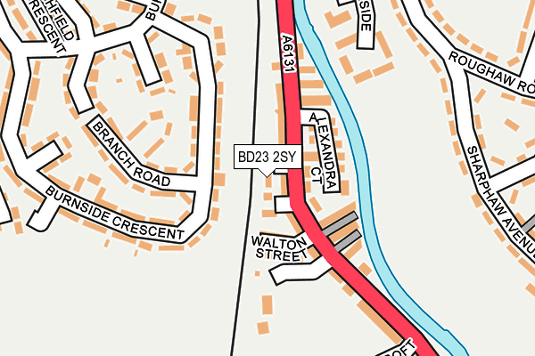 BD23 2SY map - OS OpenMap – Local (Ordnance Survey)