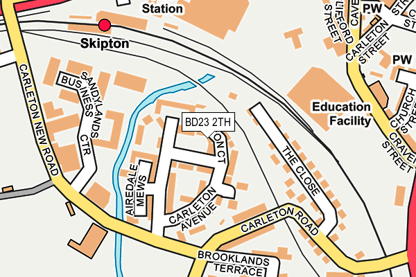 BD23 2TH map - OS OpenMap – Local (Ordnance Survey)