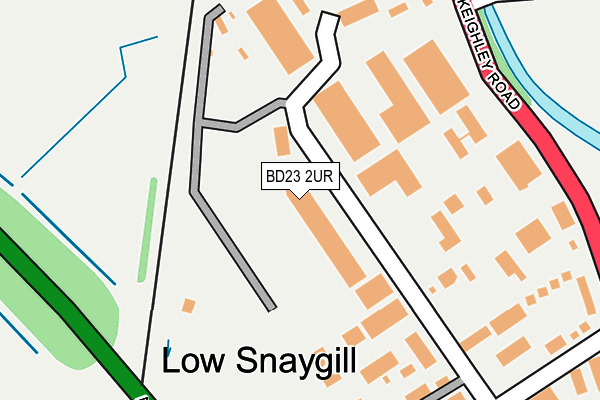 BD23 2UR map - OS OpenMap – Local (Ordnance Survey)