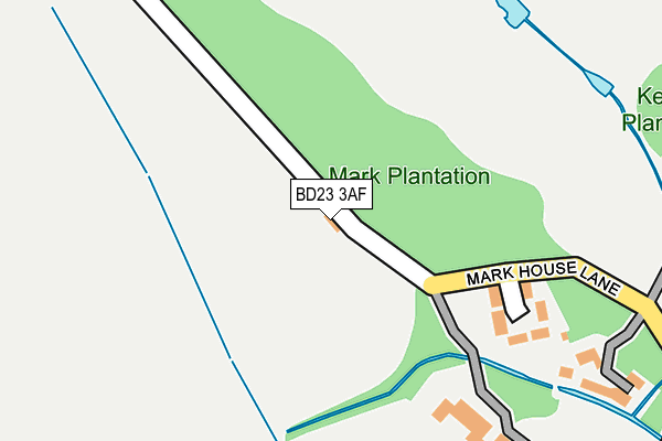 BD23 3AF map - OS OpenMap – Local (Ordnance Survey)