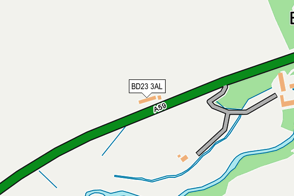 BD23 3AL map - OS OpenMap – Local (Ordnance Survey)