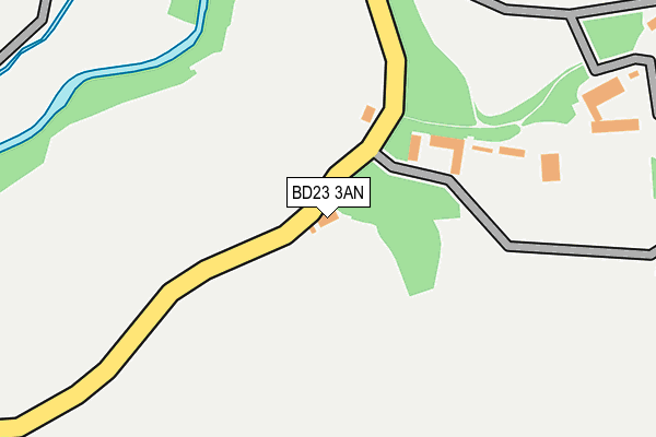 BD23 3AN map - OS OpenMap – Local (Ordnance Survey)