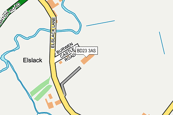 BD23 3AS map - OS OpenMap – Local (Ordnance Survey)