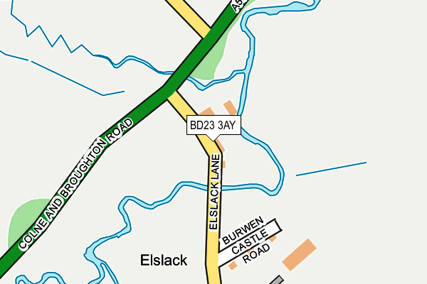 BD23 3AY map - OS OpenMap – Local (Ordnance Survey)
