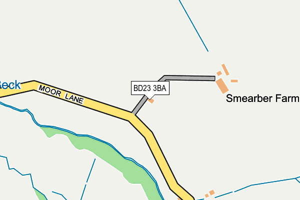 BD23 3BA map - OS OpenMap – Local (Ordnance Survey)