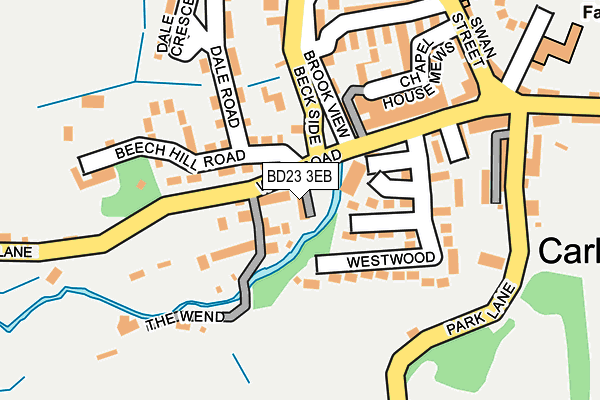 BD23 3EB map - OS OpenMap – Local (Ordnance Survey)