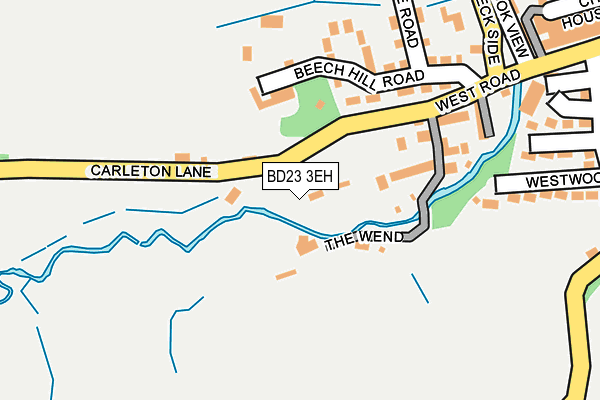 BD23 3EH map - OS OpenMap – Local (Ordnance Survey)