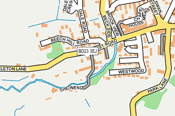 BD23 3EJ map - OS OpenMap – Local (Ordnance Survey)