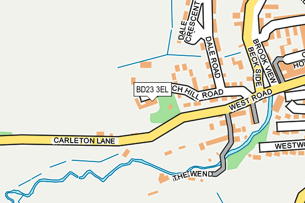 BD23 3EL map - OS OpenMap – Local (Ordnance Survey)