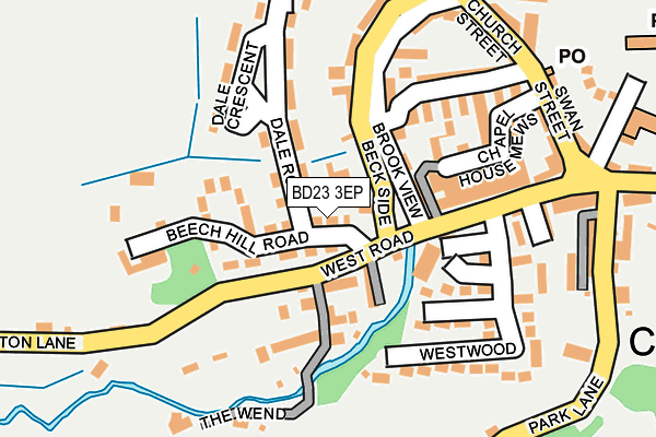 BD23 3EP map - OS OpenMap – Local (Ordnance Survey)