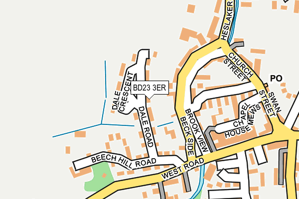 BD23 3ER map - OS OpenMap – Local (Ordnance Survey)