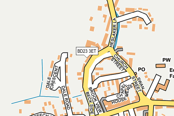 BD23 3ET map - OS OpenMap – Local (Ordnance Survey)