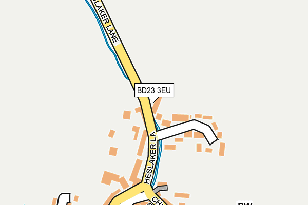 BD23 3EU map - OS OpenMap – Local (Ordnance Survey)