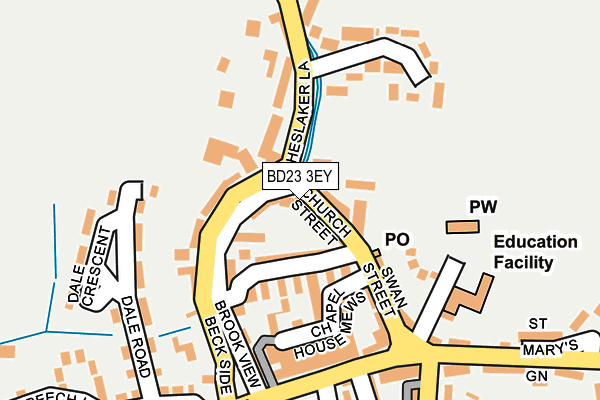 BD23 3EY map - OS OpenMap – Local (Ordnance Survey)