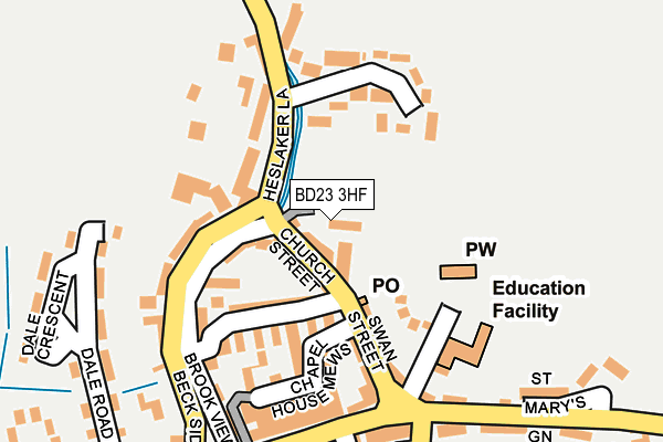 BD23 3HF map - OS OpenMap – Local (Ordnance Survey)