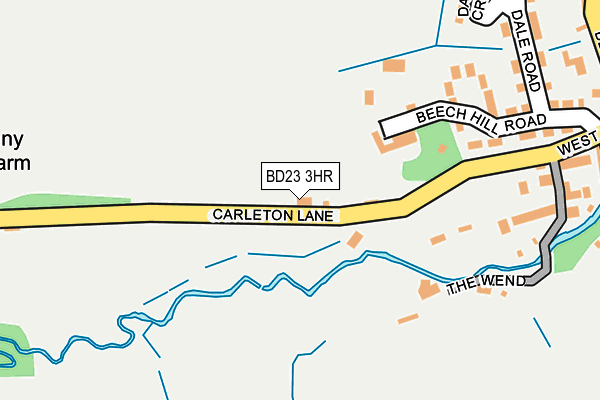 BD23 3HR map - OS OpenMap – Local (Ordnance Survey)